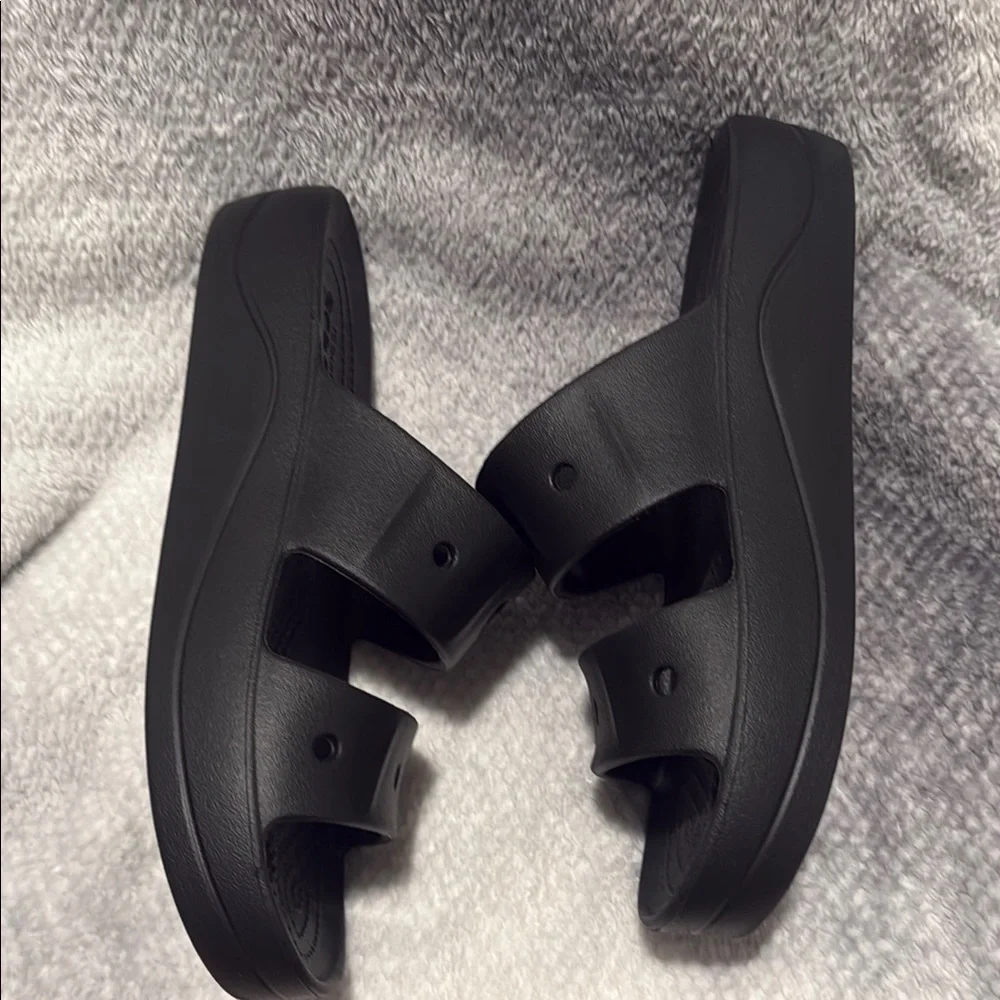 Black Crocs Slide Sandals - Picture 5 of 6